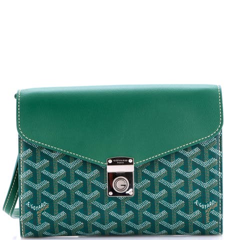 Chypre Wallet on Strap Coated Canvas with Leather