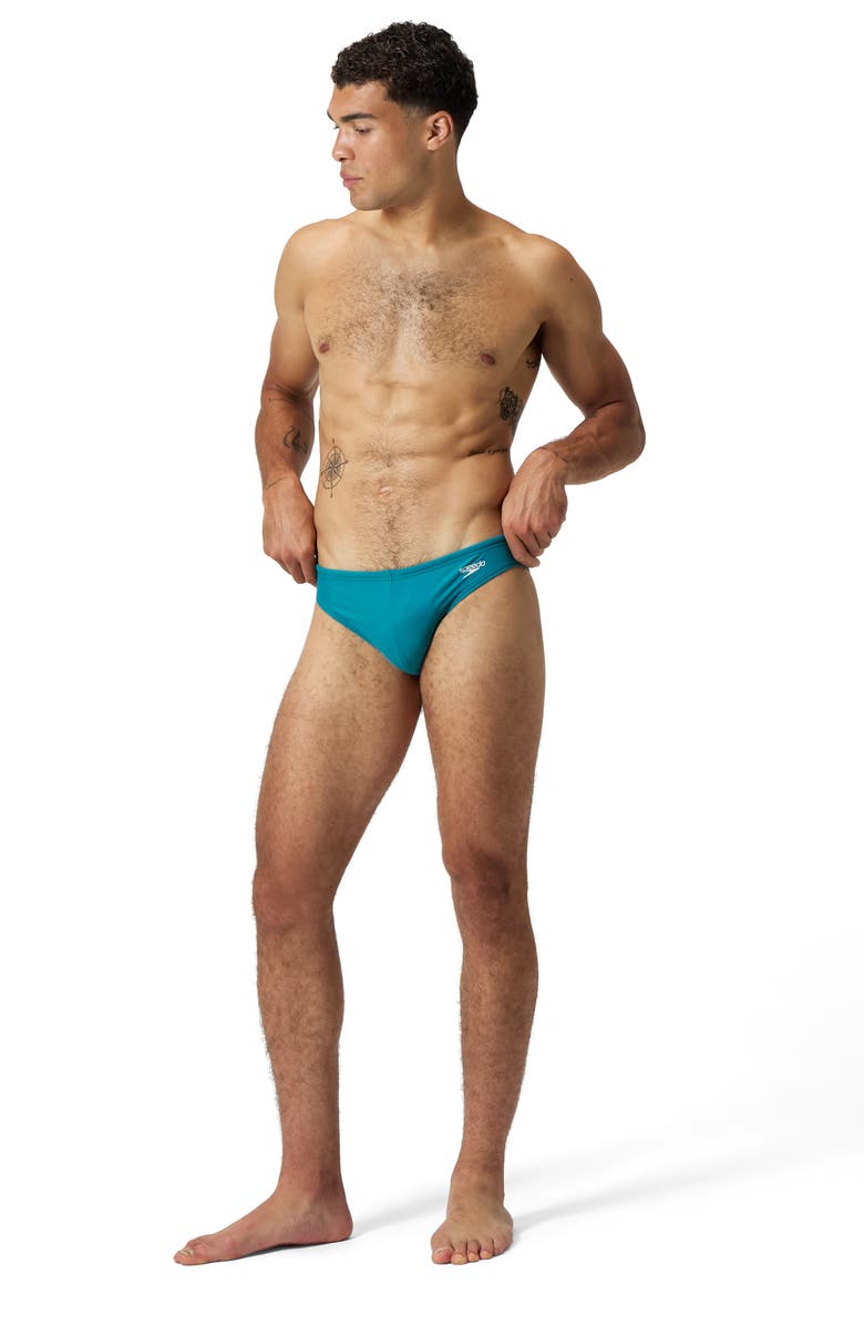 Speedo<sup>®</sup> Solar Performance Swim Briefs, Alternate, color, Green