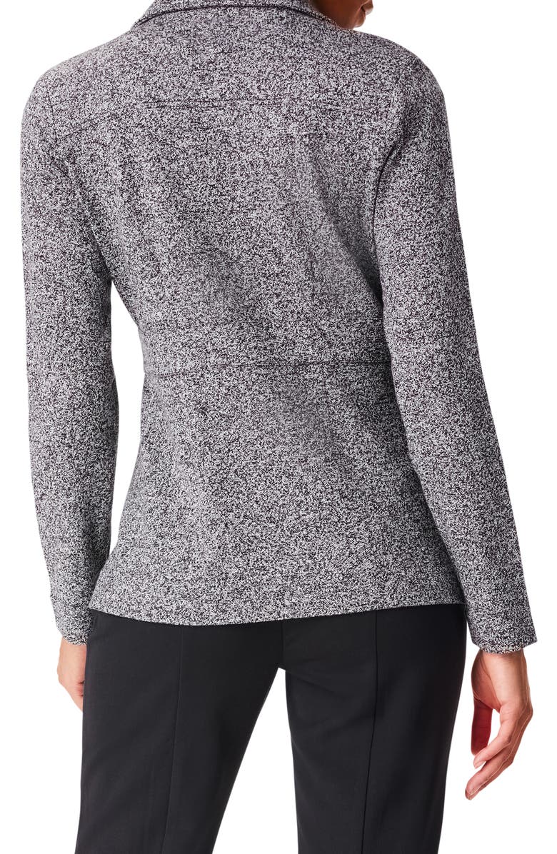 NIC+ZOE Editor Knit Blazer, Alternate, color, Black Mix