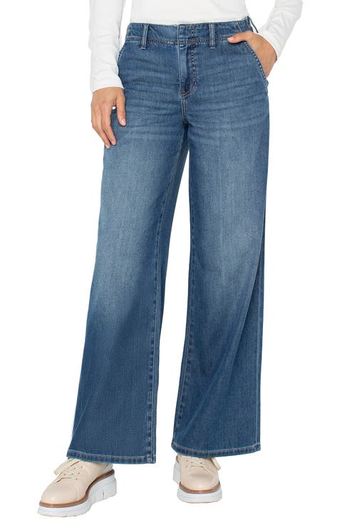 High Waist Wide Leg Jeans (Regular & Petite)