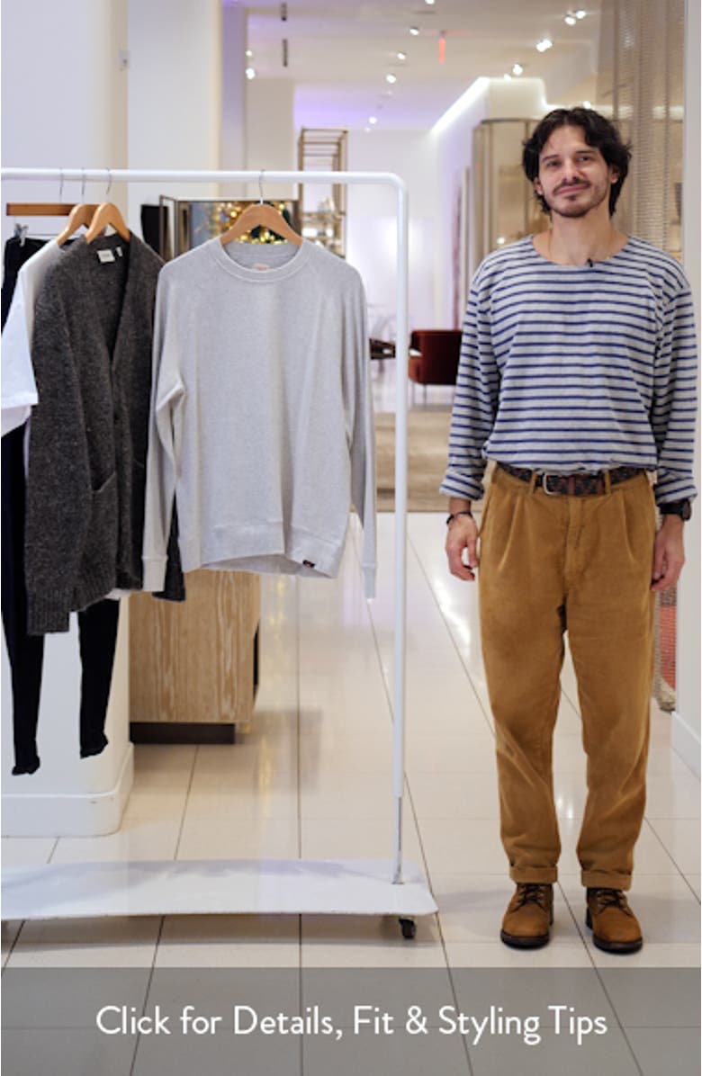 Legend Crew Organic Cotton Blend Sweater, sales video thumbnail