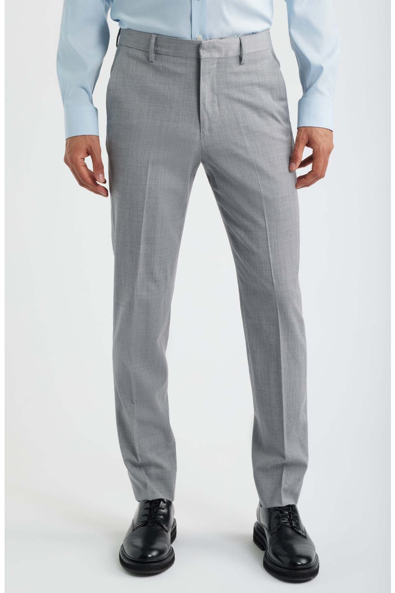 Jetsetter Athletic Fit Stretch Wool Suit Pants, Main, color, LIGHT GREY