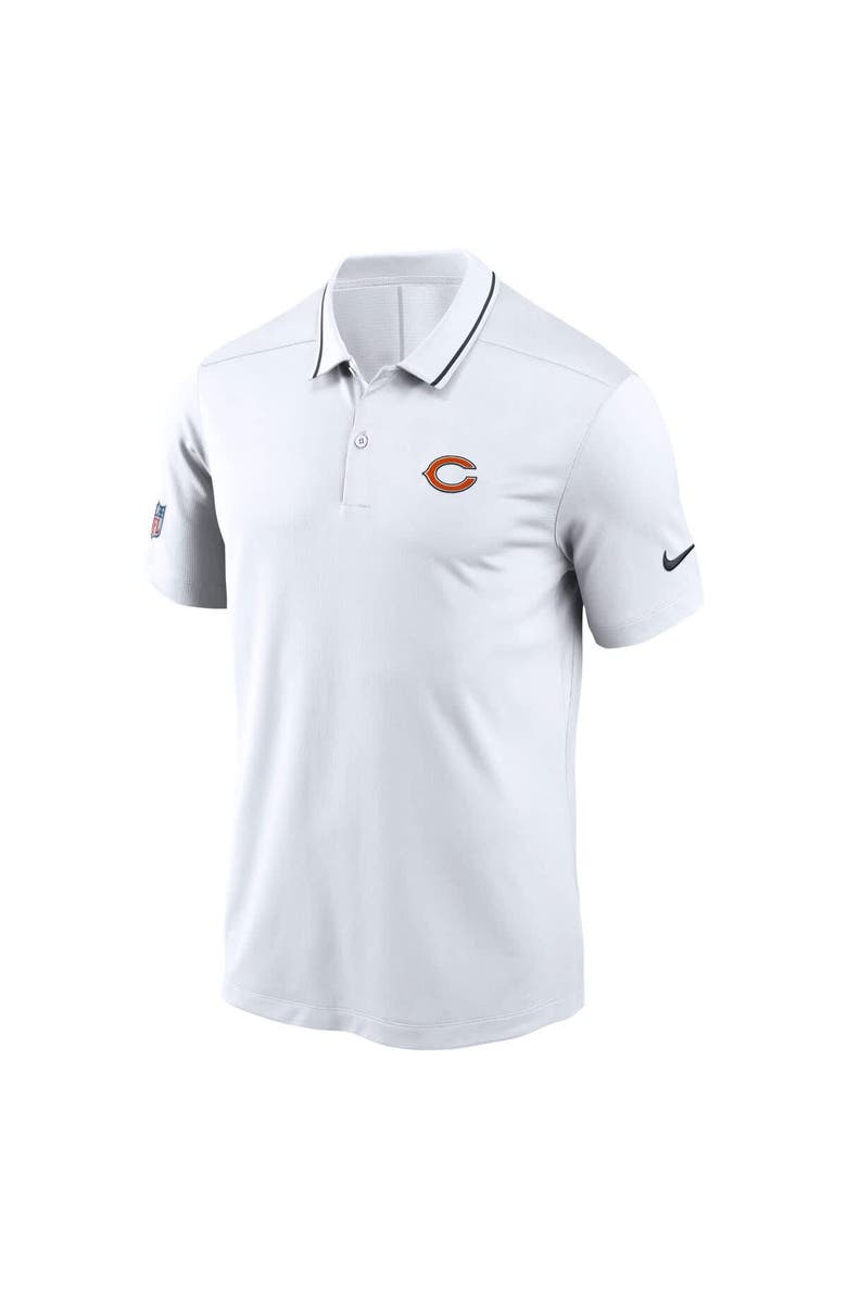 Nike Men's Nike White Chicago Bears Sideline Victory Performance Polo, Alternate, color, White