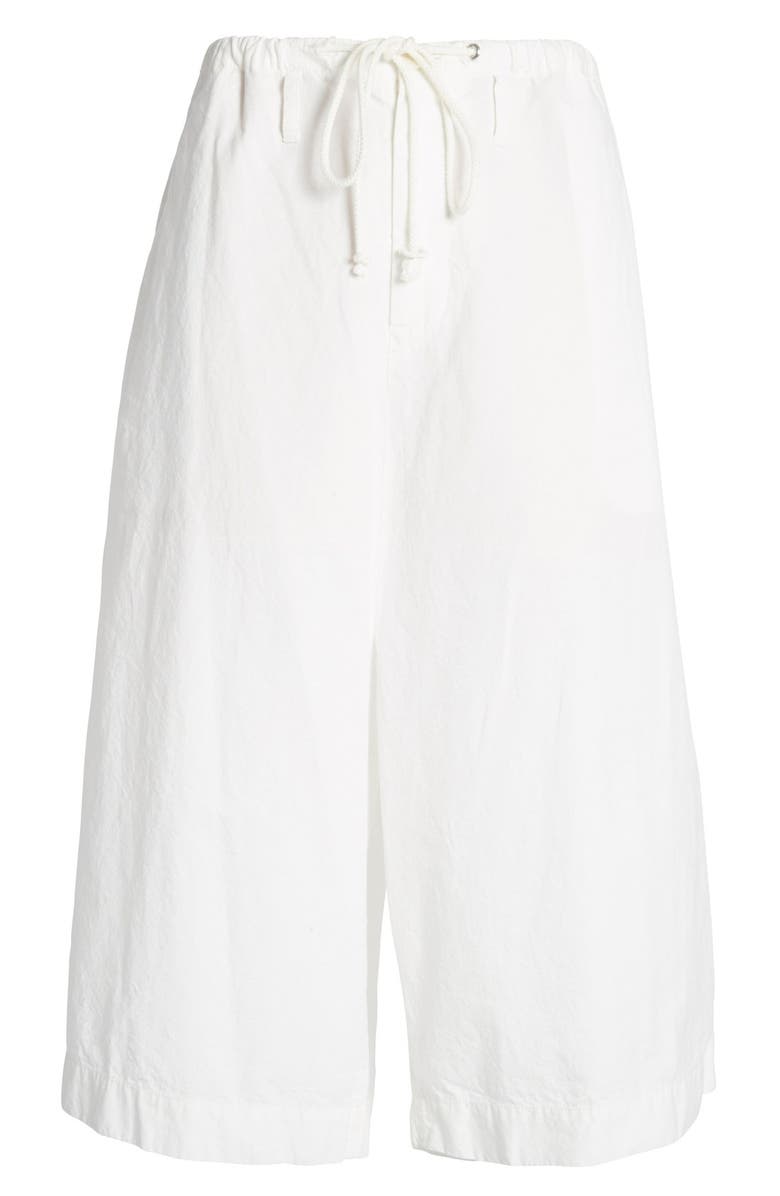 Y's by Yohji Yamamoto Wide Leg Crop Pants, Alternate, color,