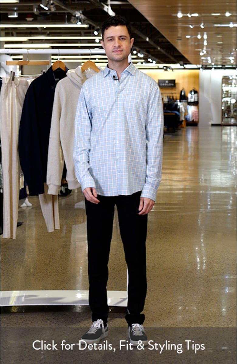 Burleigh Check Stretch Button-Up Shirt, sales video thumbnail