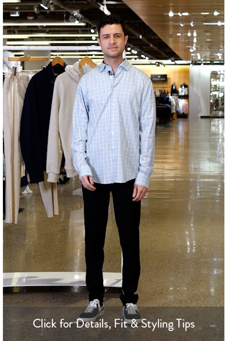 Burleigh Check Stretch Button-Up Shirt video