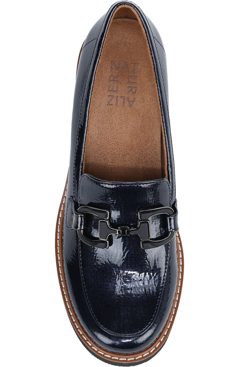 Naturalizer Corrine Bit Loafer, Alternate, color, Navy Patent Faux Leather