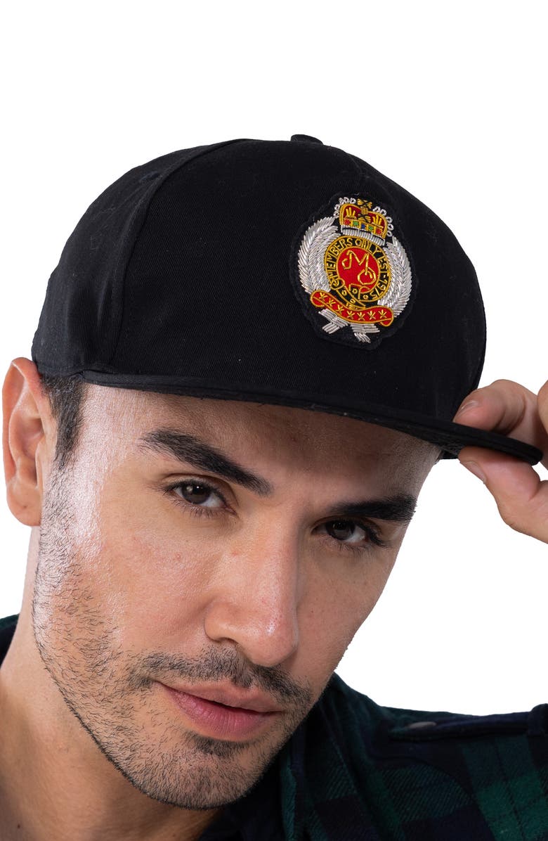 Members Only Twill Baseball Cap - Members Only Crest, Alternate, color, Black