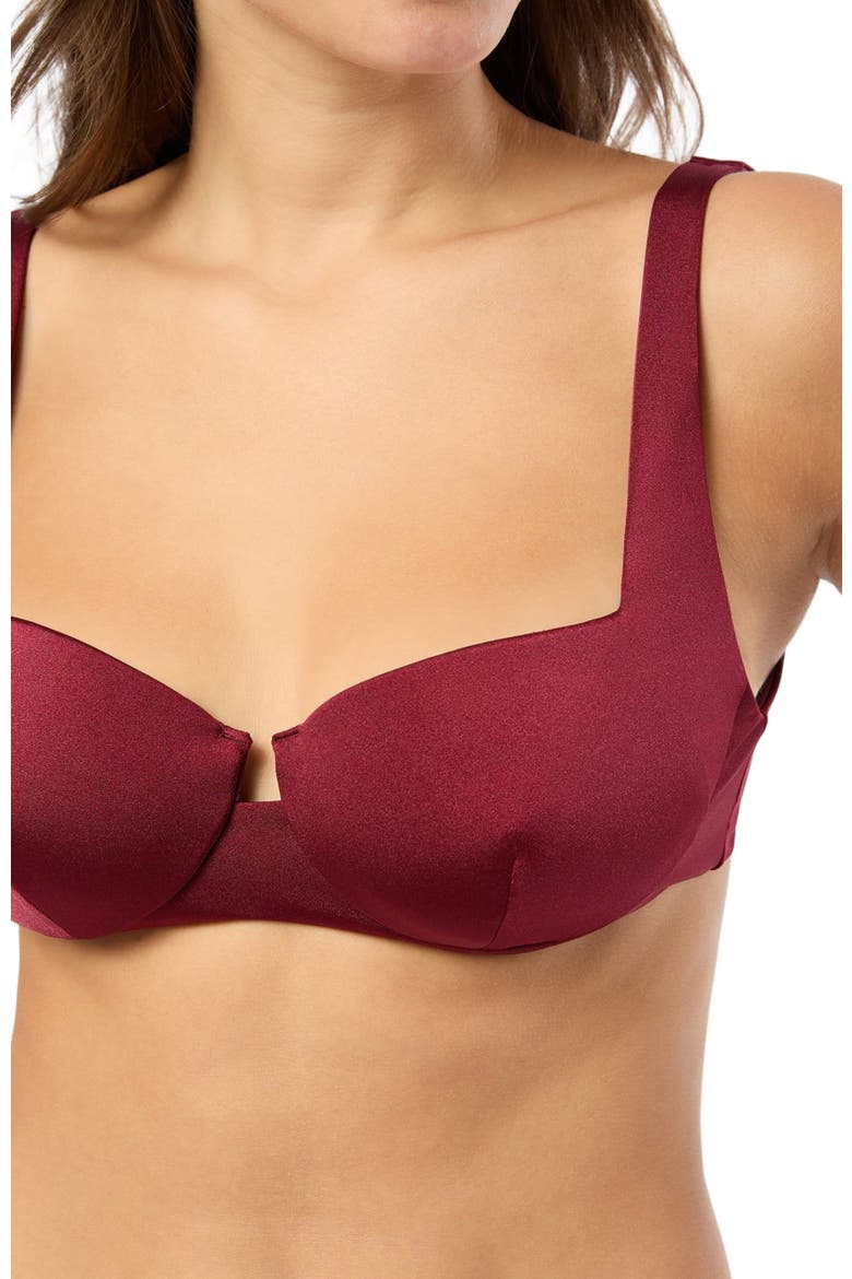 Danica Bikini Top, Alternate, color, POMEGRANATE