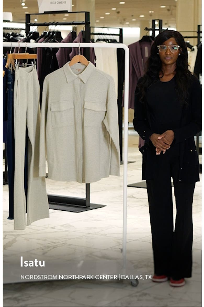 Luxe Sweats Stretch Cotton Snap Shacket video