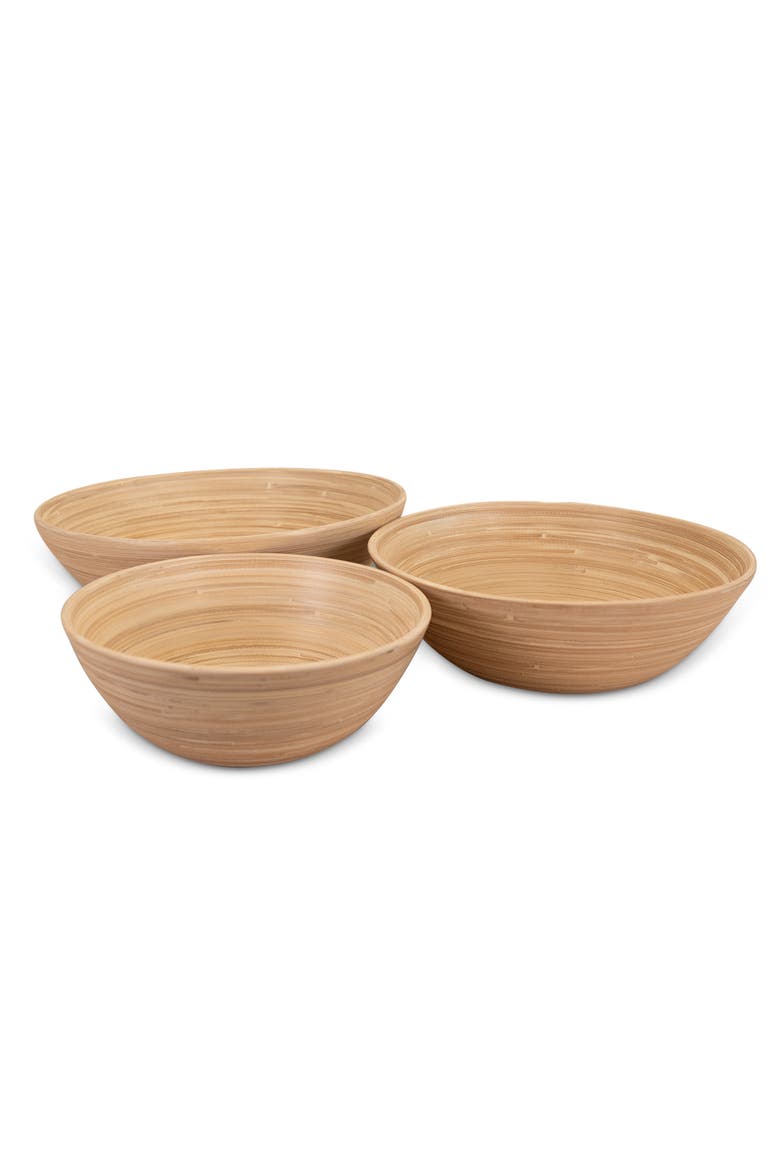 3-Piece Bowl Set, 12, 10, 8 Inch, Main, color, Natural