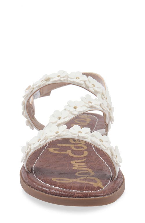 Shop Sam Edelman Kids' Gigi Flower Sandal In White
