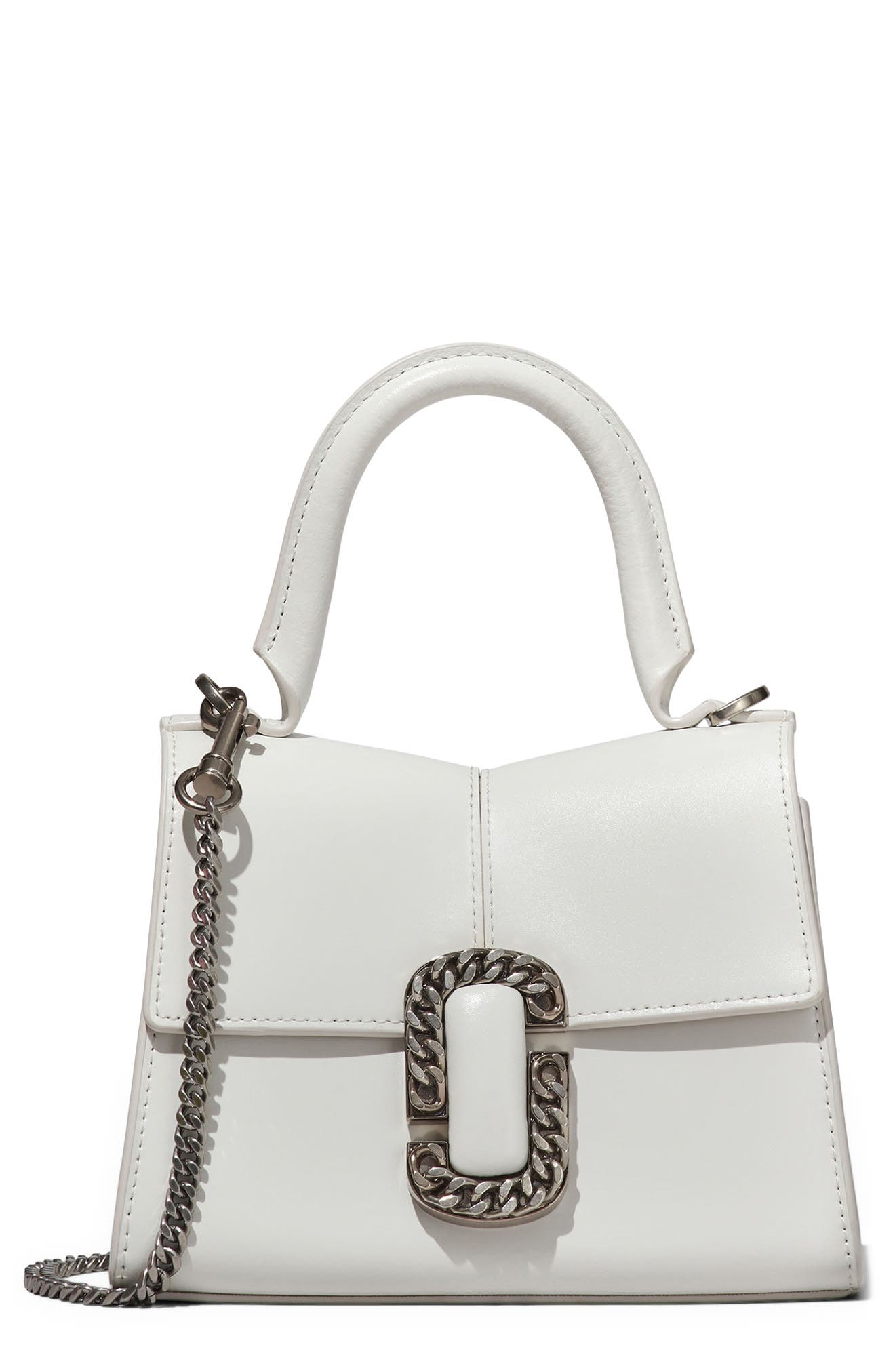 The St. Marc Mini Top Handle Bag, Main, color, WHITE