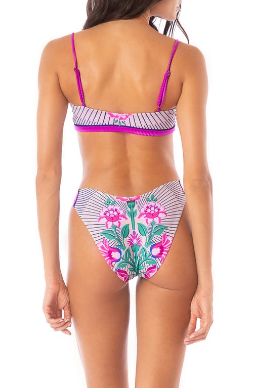 Maaji Cerise Bouquet Splendor Reversible Bikini Bottoms In Multi