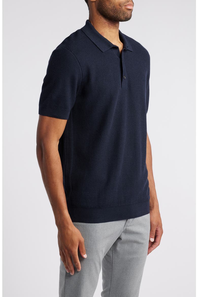 Daremo Cotton Blend Polo Sweater, Alternate, color, DARK BLUE