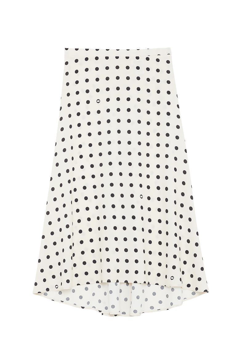 Viscose Long Skirt, Alternate, color, White