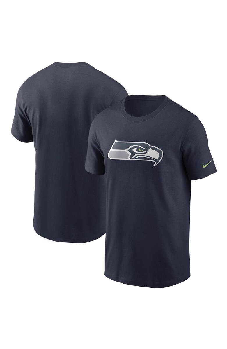 Nike Men's Nike College Navy Seattle Seahawks Primary Logo T-Shirt, Main, color, Navy