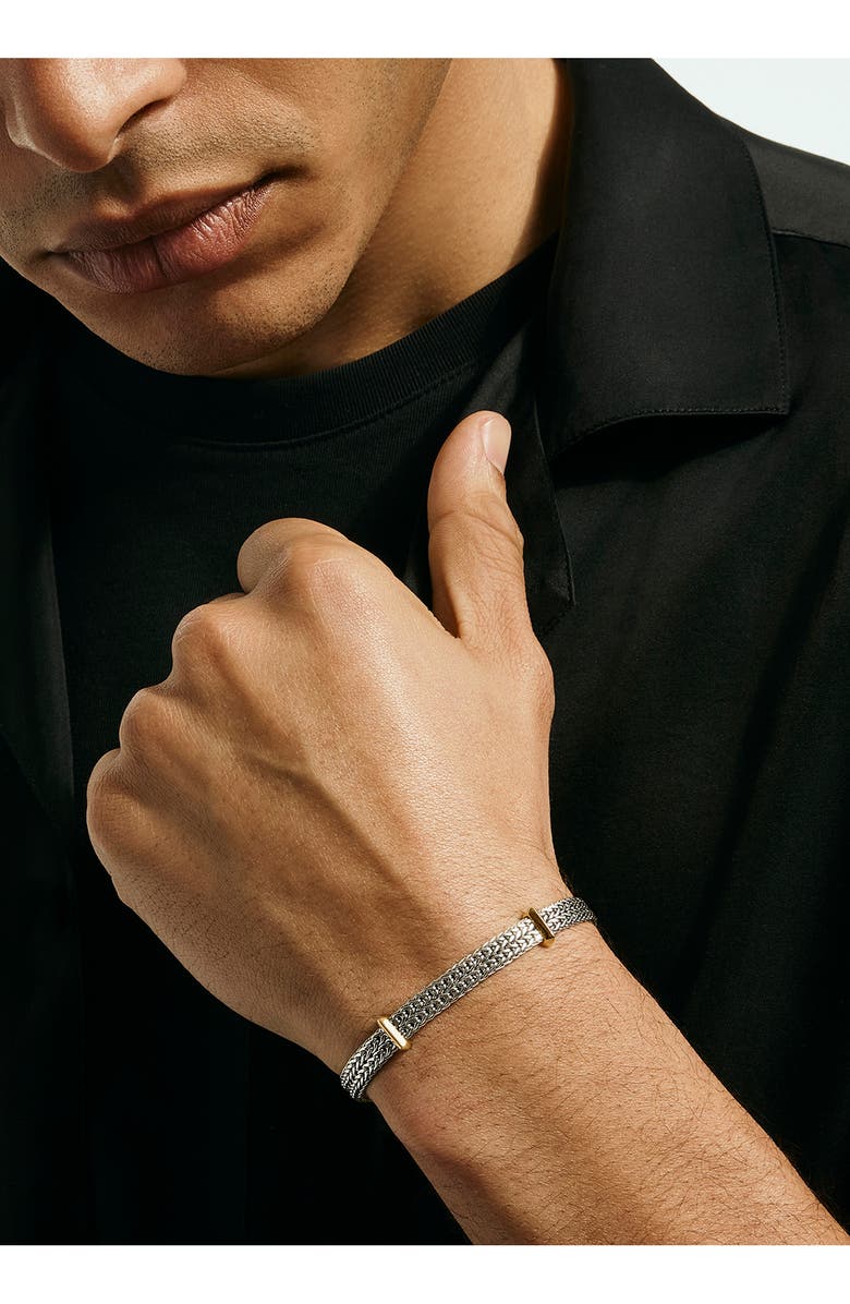 John Hardy Icon Link Station Bracelet, Alternate, color, Silver And Gold