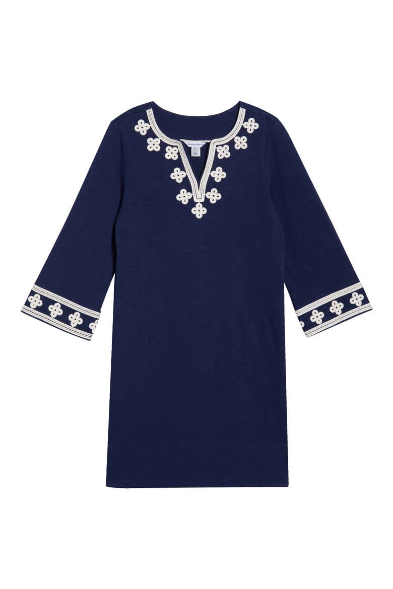 Sunset Harbor Cotton Dress, Alternate, color, COASTLINE