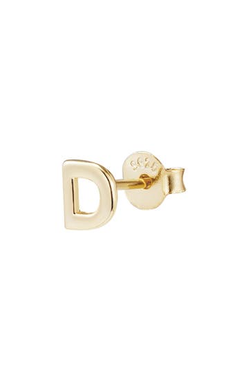 Adornia Fine Initial Stud Earrings