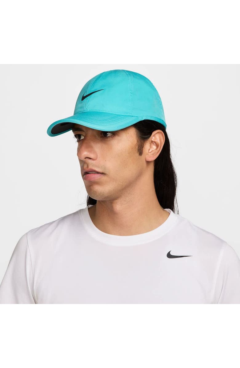 Nike Turquoise Featherlight Club Performance Adjustable Hat, Alternate, color,