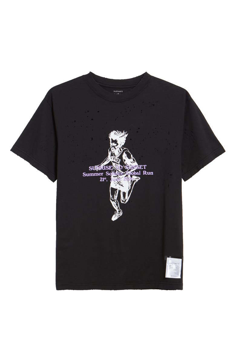 Satisfy Sunrise to Sunset Moth Eaten Graphic Tee, Main, color, 