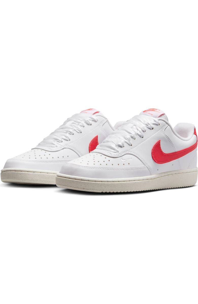 Nike Court Vision Low Sneaker, Main, color, White/ Magic Ember