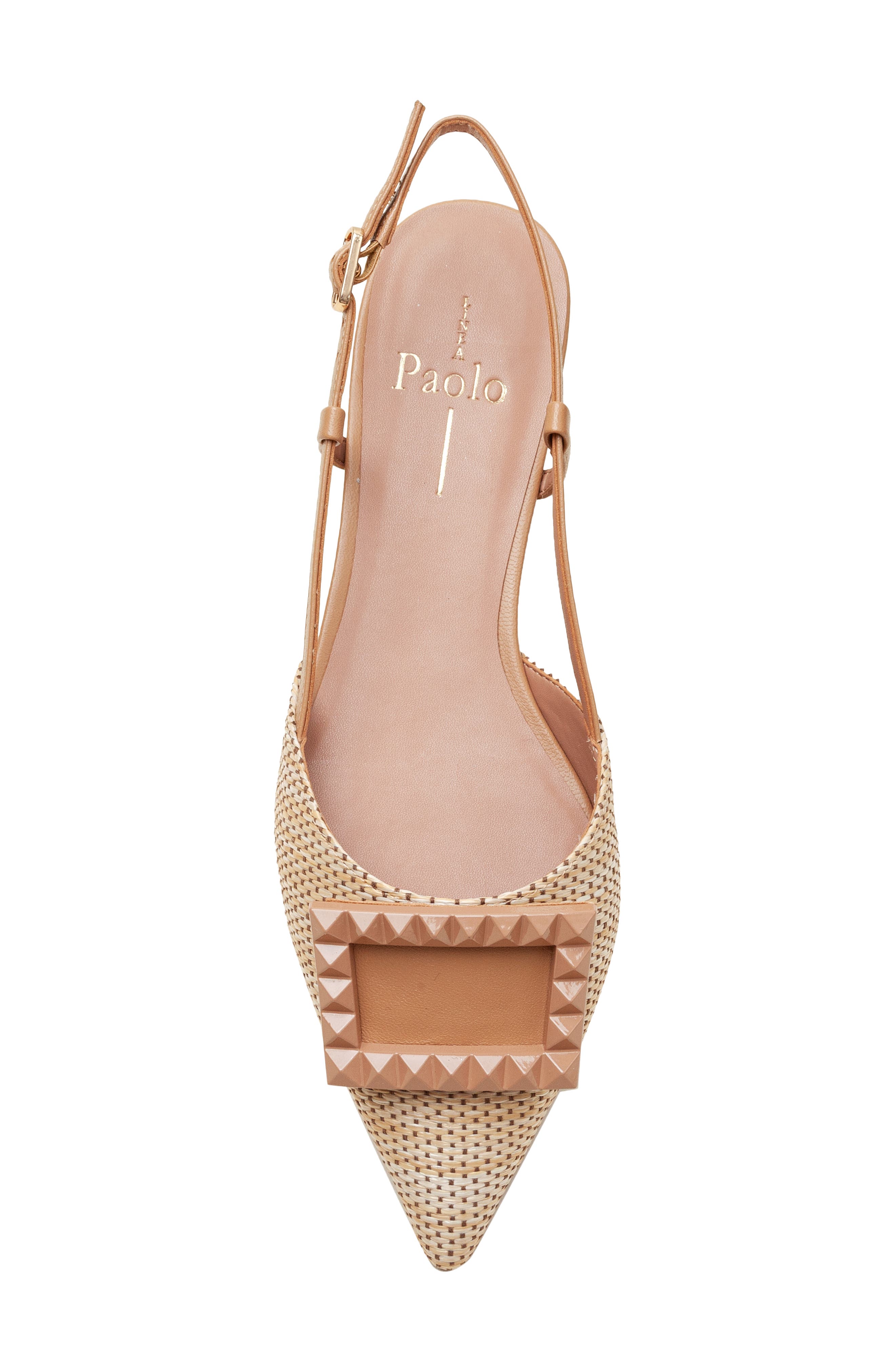 Carmen Slingback Pointed Toe Flat, Alternate, color, TAN/ DESERT
