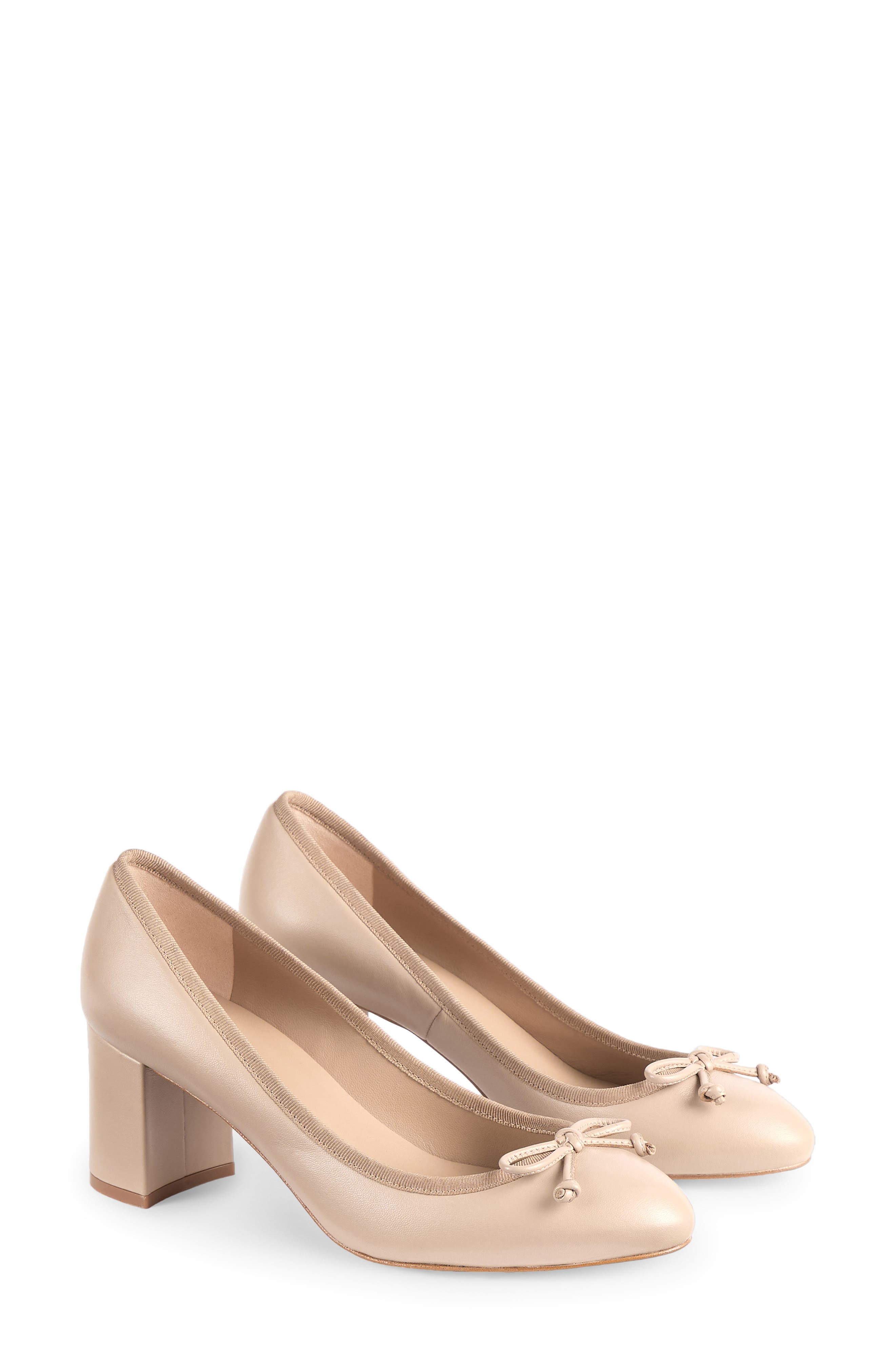 LK Bennett Juliette Block Heel Pump, Main, color, Fawn