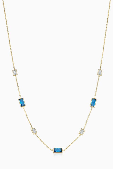 14K Gold Fresco Station Necklace