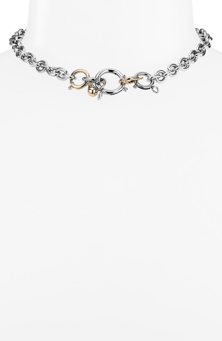Justine Clenquet Pam Choker Necklace, Alternate, color, Palladium