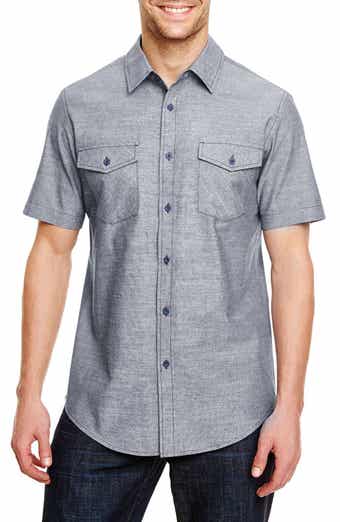BURNSIDE Short Sleeve Chambray Shirt
