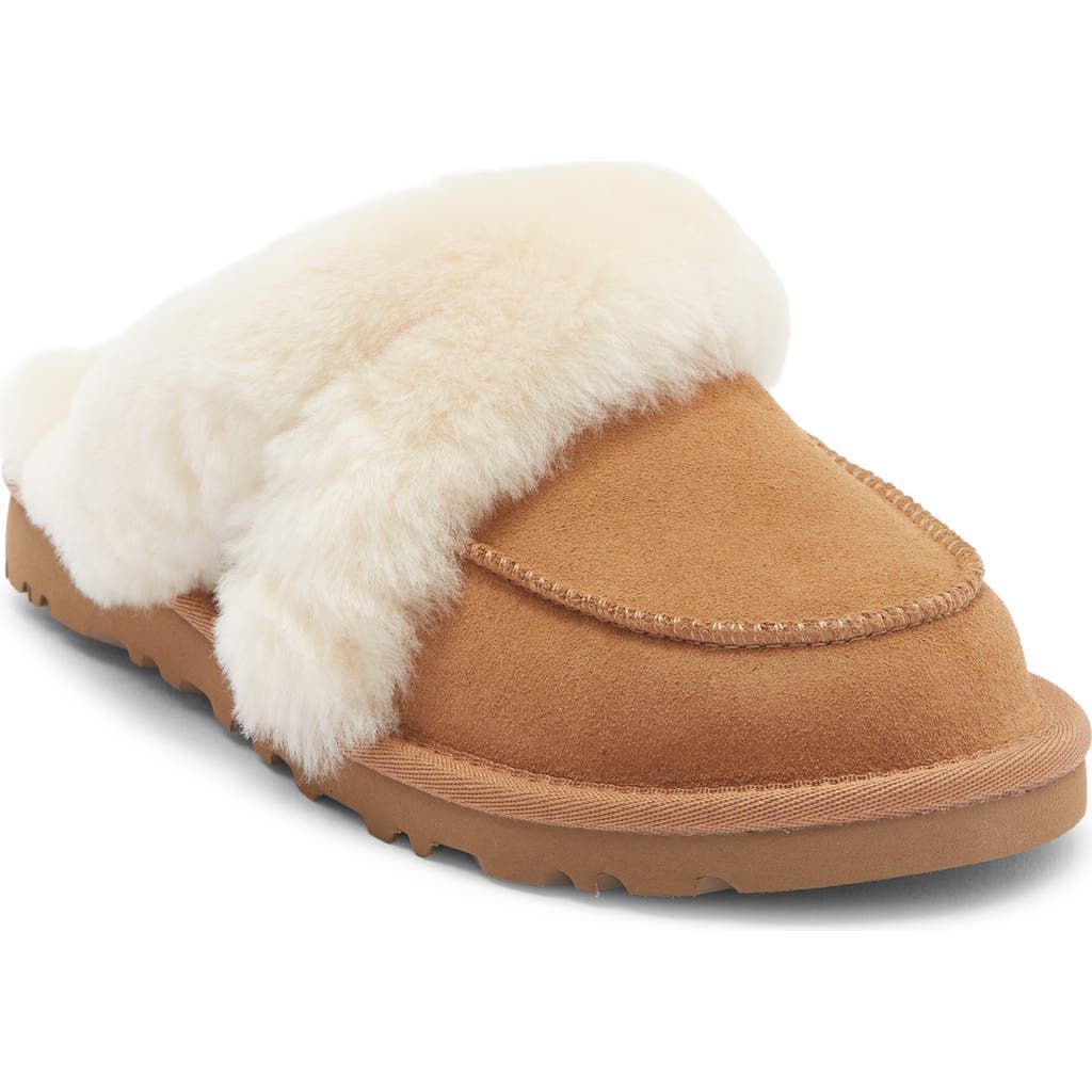 Ugg ® Loria Genuine Shearling Lined Slipper In Brown