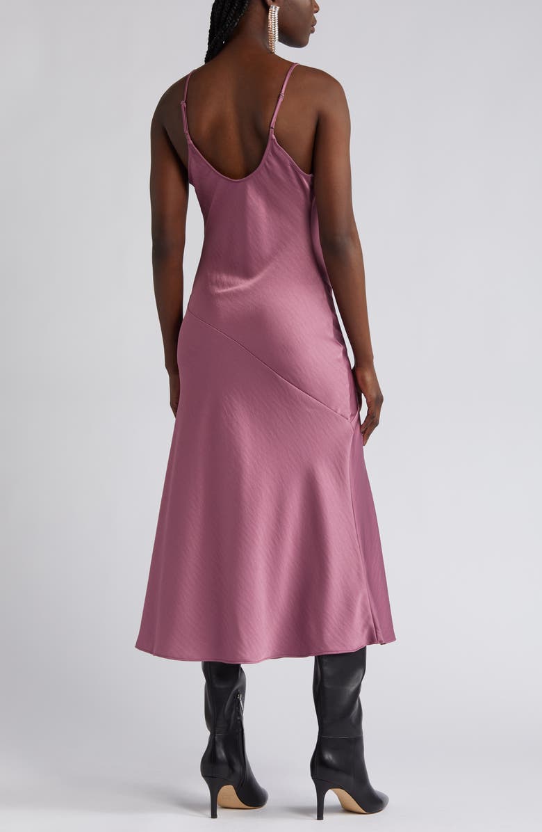 Open Edit Bias Cut Satin Slipdress, Alternate, color, Purple Syrup