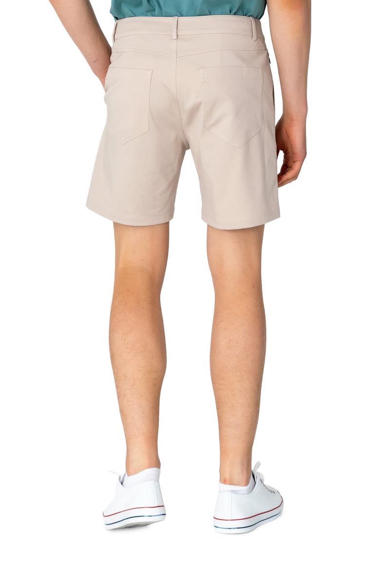 Stretch Side Pocket Shorts, Alternate, color, BEIGE