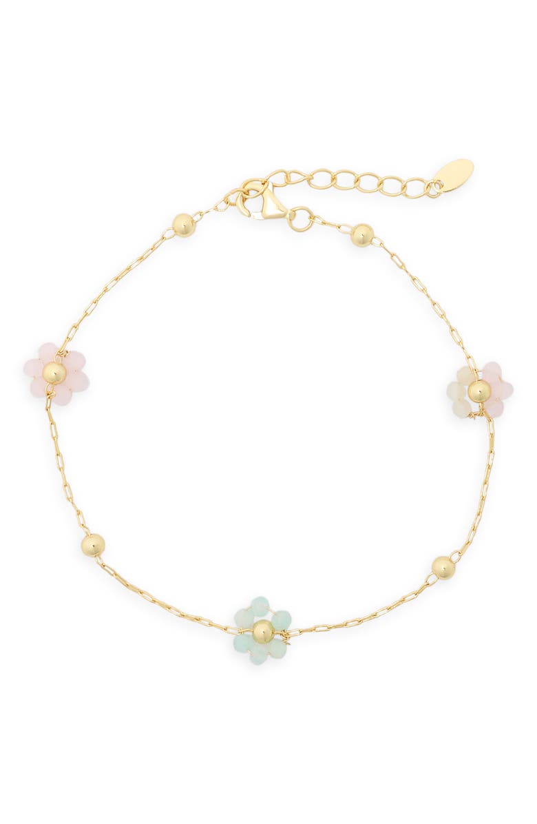 ARGENTO VIVO Agate Cluster Station Chain Bracelet, Main, color, Gold