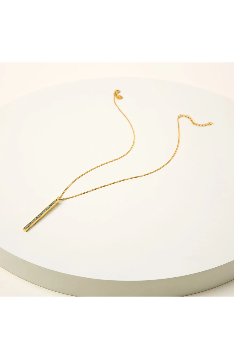 Uncommon Goods Sliced Raw Diamond Bar Necklace by Shana Gulati, Alternate, color, Gold