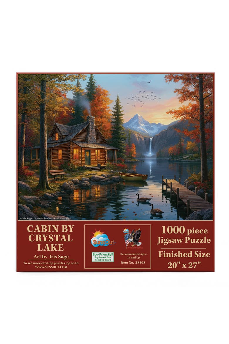 Cabin by Crystal Lake 1000 piece Jigsaw Puzzle for Adults, Alternate, color, Multicolor