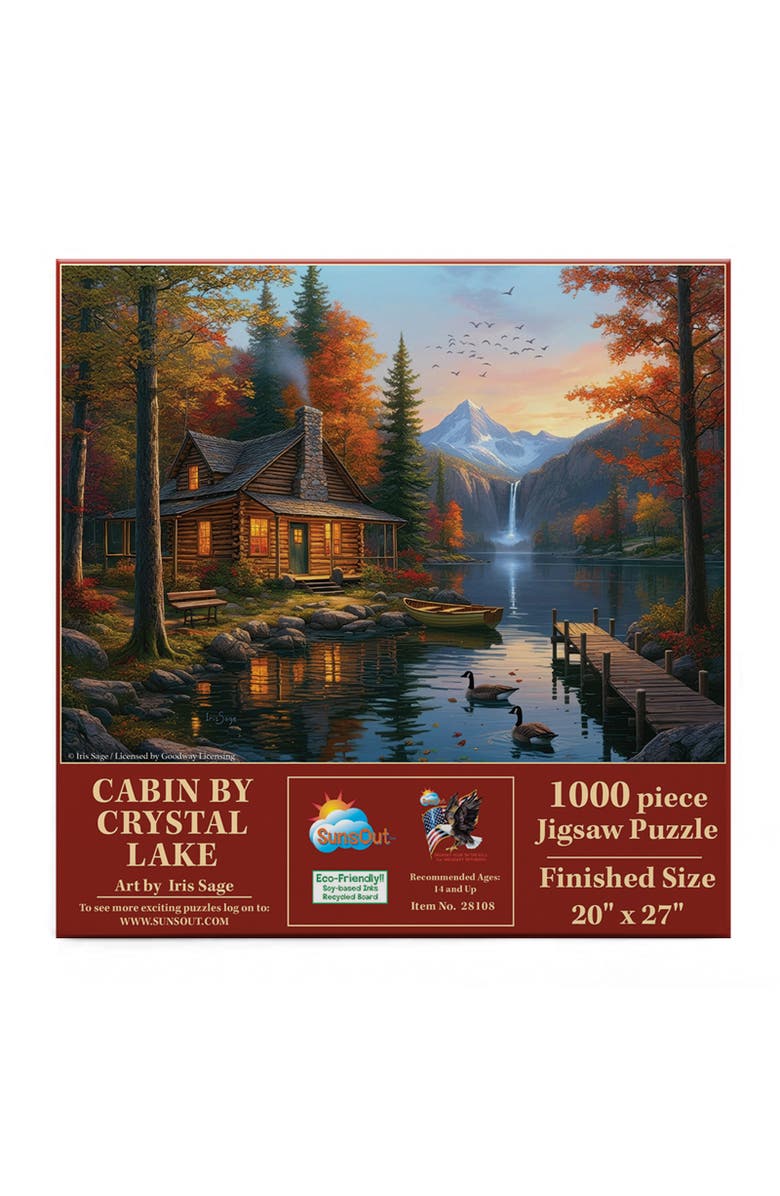 Sunsout Cabin by Crystal Lake 1000 piece Jigsaw Puzzle for Adults, Alternate, color, Multicolor