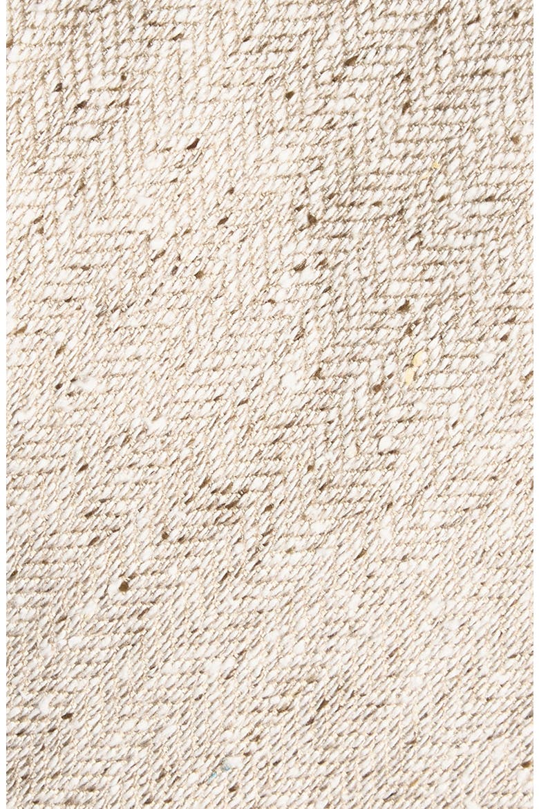 Tan Mélange Silk Herringbone Tie, Alternate, color, OATMEAL