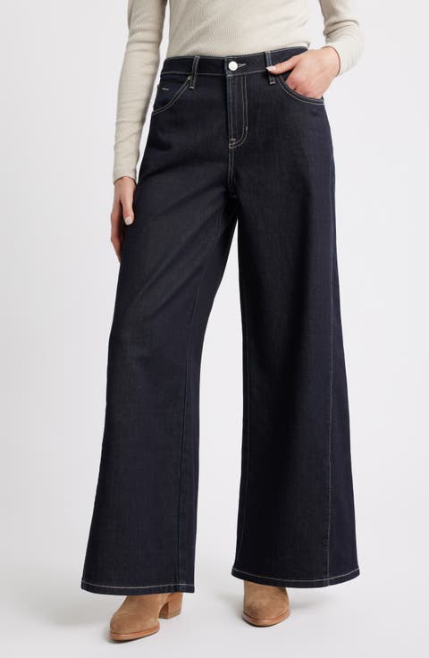 Stretch Wide Leg Jeans