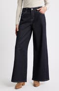 CITY BLUES Stretch Wide Leg Jeans