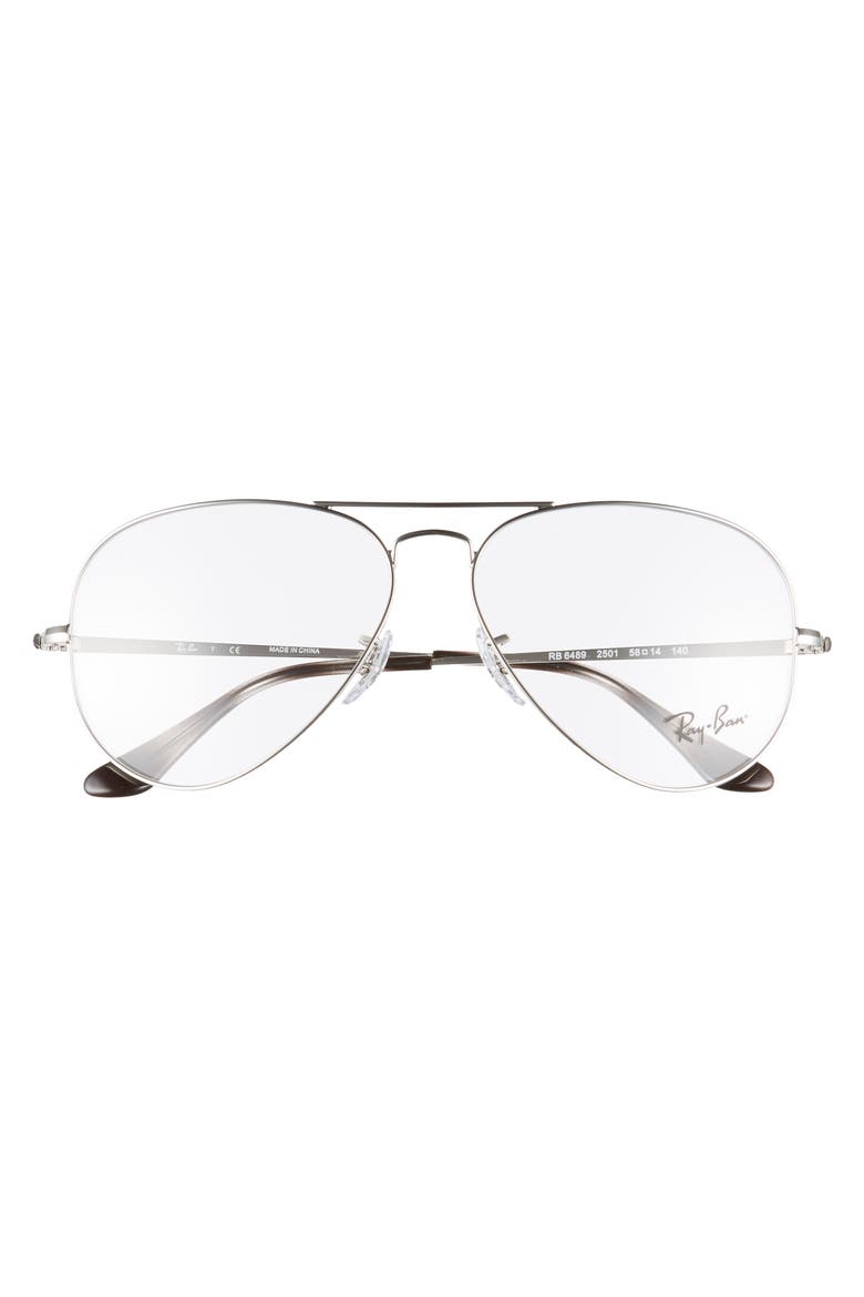 58mm Optical Glasses, Alternate, color, SILVER