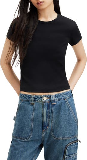 オールセインツ AllSaints Stevie Tee レディース シャツ トップス Blue Marl AllSaints Stevie Cotton T-Shirt | Nordstrom