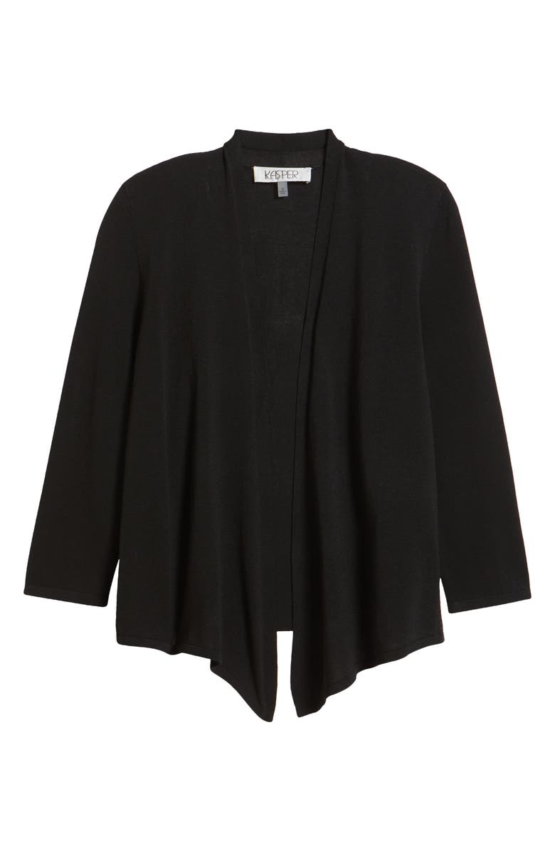 KASPER Long Sleeve Knit Cardigan Sweater, Alternate, color, 