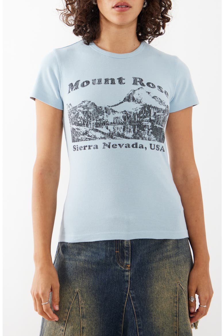 Mount Rose Graphic Baby T-Shirt, Main, color, LIGHT BLUE