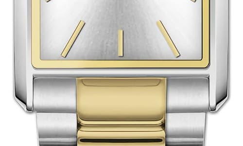Alfred Sung Horizon Rectangular Bracelet Watch, 22mm X 32mm In Multi