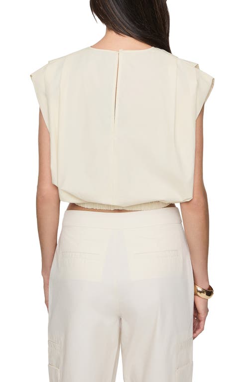 Rebecca Minkoff Holly Pleated Poplin Crop Top