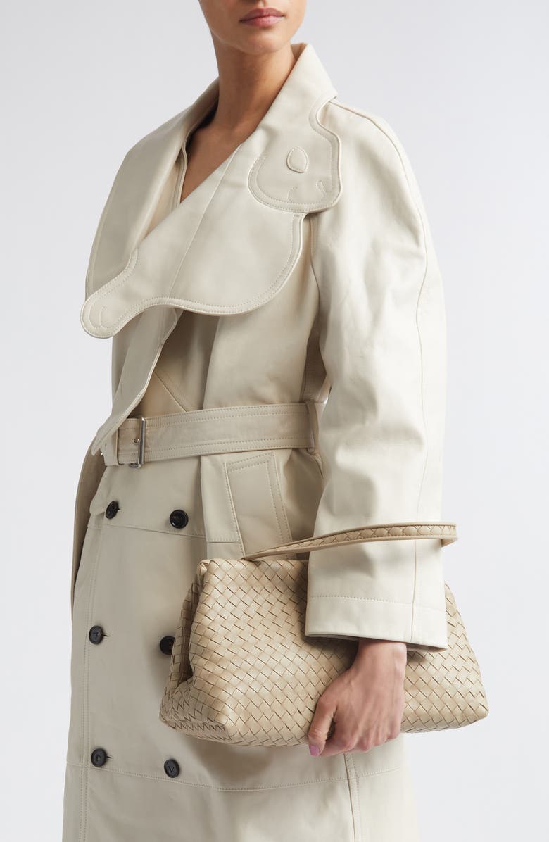 Bottega Veneta The 1998 Intrecciato Leather Handbag, Alternate, color, Ecru