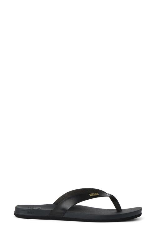 Reef Cushion Lune Flip Flop In Black